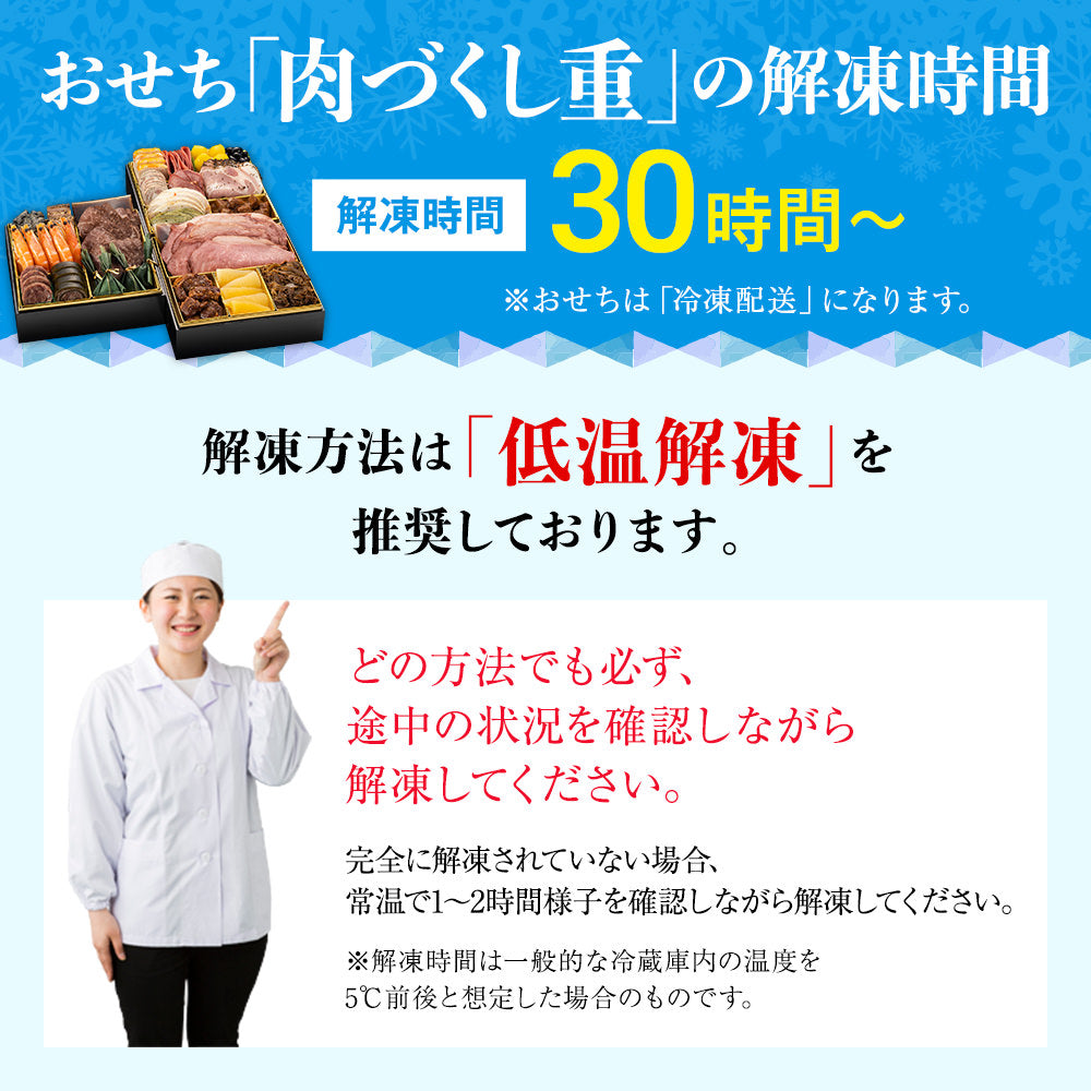 厳選豪華オードブルおせち「肉づくし重」