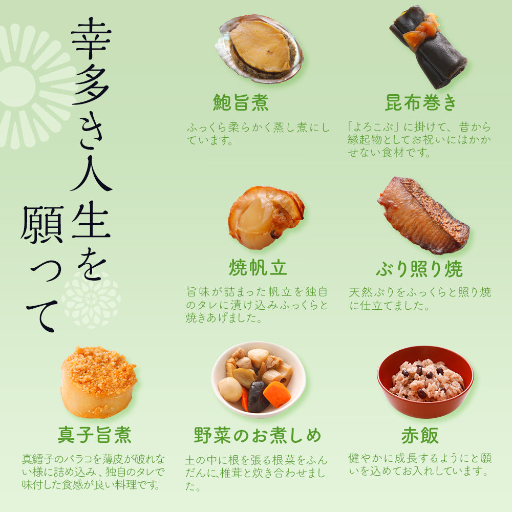 お祝い重 単品 3個