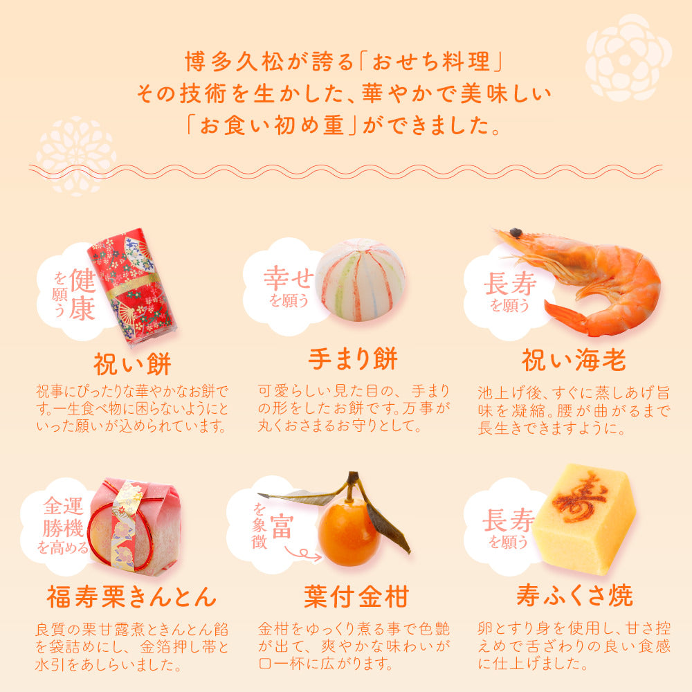 お食い初め 料理 セット (中) 【熨斗アート】 焼鯛 約400g付