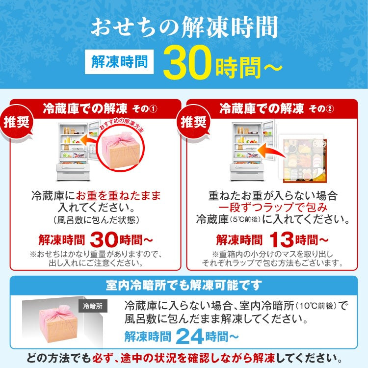 豪華絢爛和風 三段重おせち「宝寿箱」