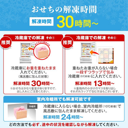 豪華絢爛和風 三段重おせち「宝寿箱」