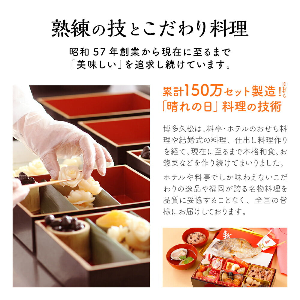 お食い初め 料理 セット (中) 【熨斗アート】 焼鯛 約400g付 – 博多久松